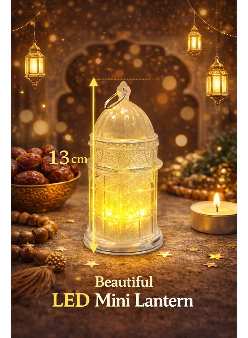 مصباح معلق مزخرف بإضاءة LED على طراز رمضان كريم، مزين بالخط العربي الإسلامي - Image 2